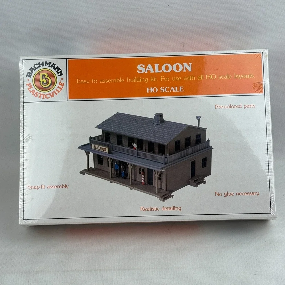 Bachmann Saloon Ho Scale Kit Plastic Model Building 2912 Plasticville
